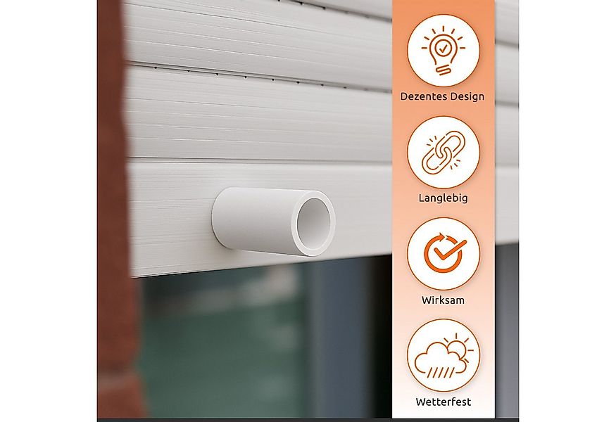 ECENCE Rollladen-Anschlagstopper 20er Set Anschlag-Puffer Weiss Stopper für günstig online kaufen