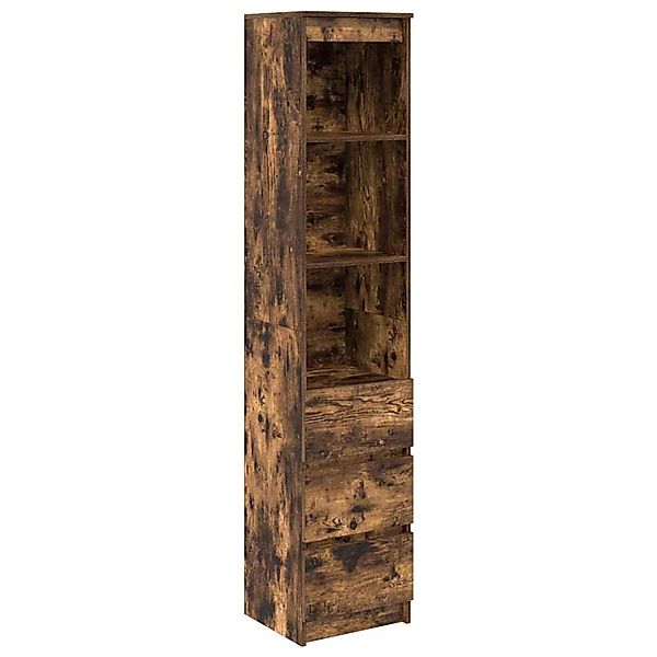 vidaXL Highboard Räuchereiche 37,5x35x180 cm Holzwerkstoff 861665 günstig online kaufen