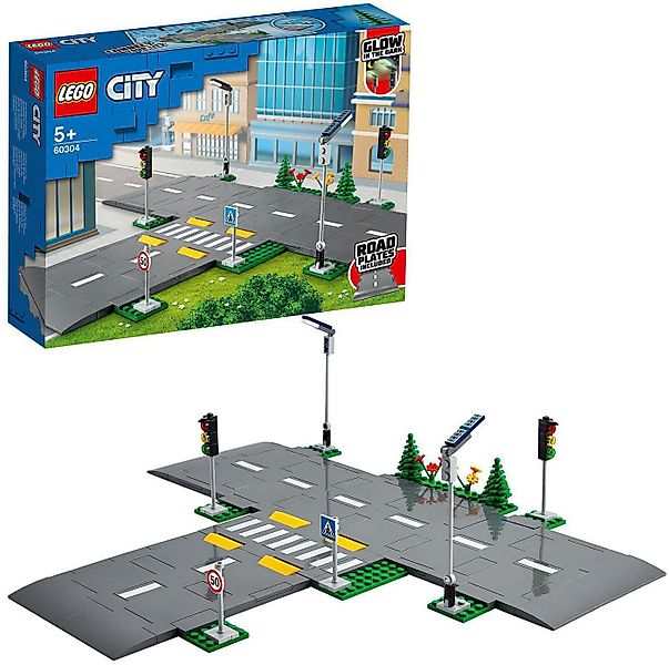 LEGO® Straßenkreuzung mit Ampeln (60304), LEGO® City Town Konstruktionsspie günstig online kaufen