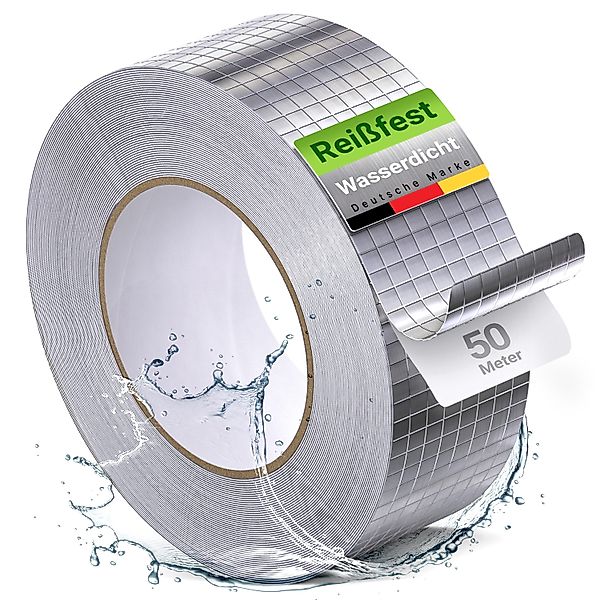varivendo Dampfsperrklebeband Aluminium Klebeband netzverstärkt 48mm günstig online kaufen