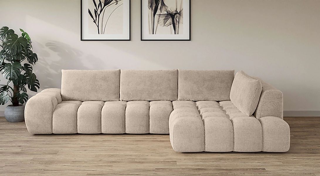 INOSIGN Ecksofa "AZITA klein, L-Form, elegant und bequem Designsofa in Bubb günstig online kaufen