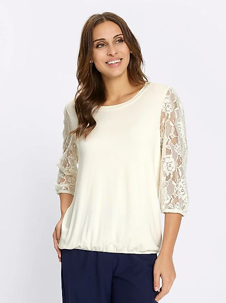 Lady 3/4-Arm-Shirt "Spitzen-Shirt", 1 tlg. günstig online kaufen