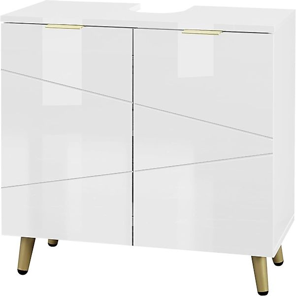 EUGAD Waschbeckenunterschrank (1-St) Badezimmerschrank mit 2 günstig online kaufen