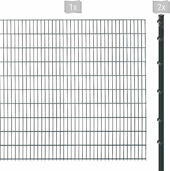 Arvotec Doppelstabmattenzaun "ESSENTIAL 203 zum Einbetonieren", Zaunhöhe 20 günstig online kaufen