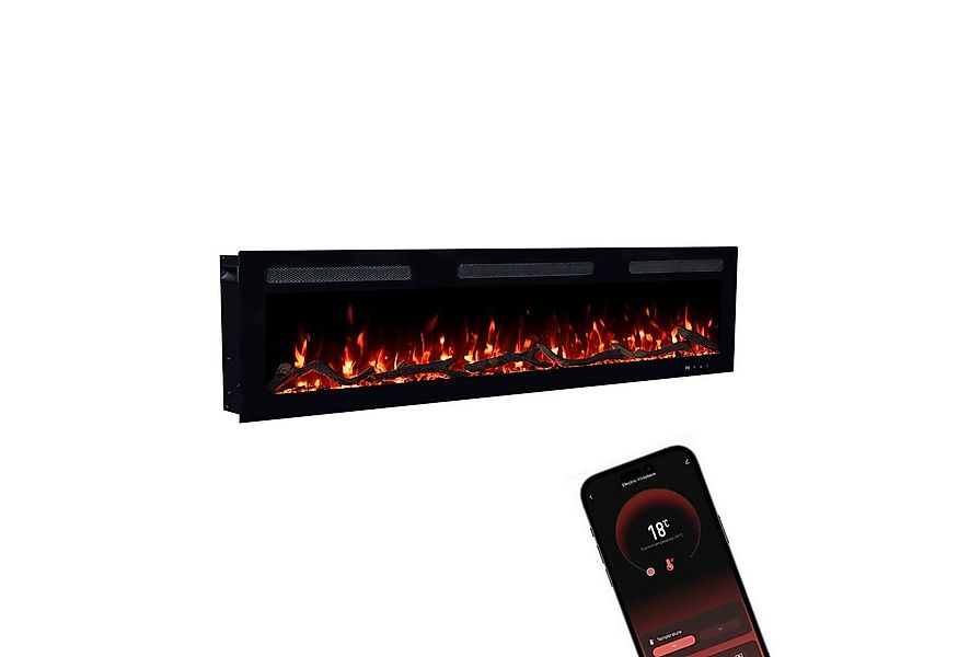 GLOW FIRE Elektrokamin Inside Wandkamin mit 3D Feuer und Heizung (Thermosta günstig online kaufen
