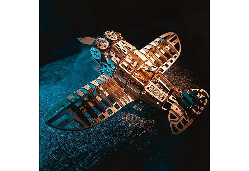 Eco Wood Art Modellbausatz Eco-Wood-Art Mechanisches Flugzeug Mechanisches günstig online kaufen
