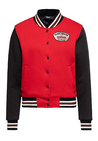 QueenKerosin Collegejacke Heartbreak Garage (1-St) mit günstig online kaufen