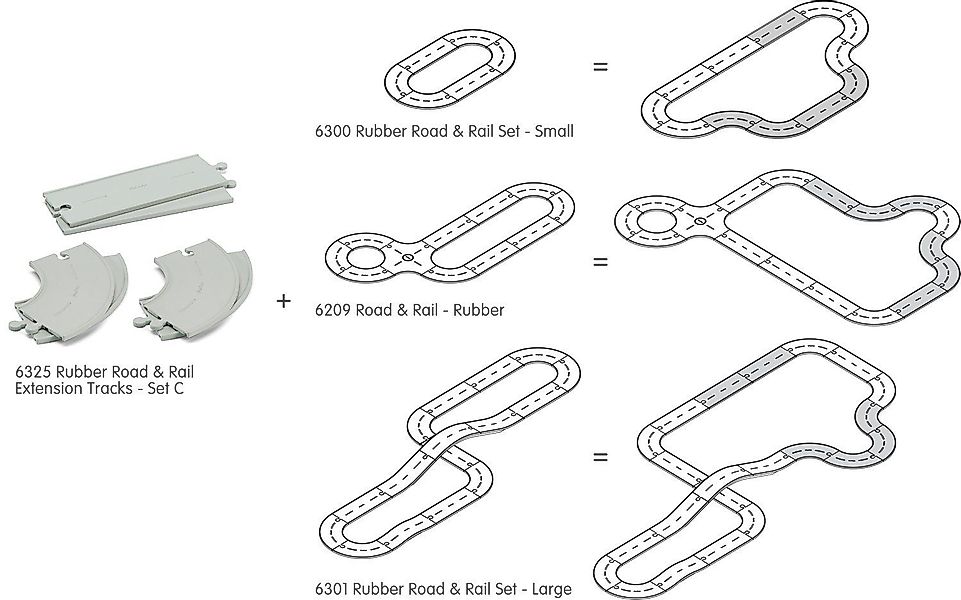 Plantoys Spielzeug-Auto Straßen und Schienen Erweiterung günstig online kaufen