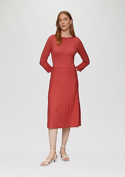 s.Oliver BLACK LABEL Maxikleid Tailliertes Strickkleid günstig online kaufen