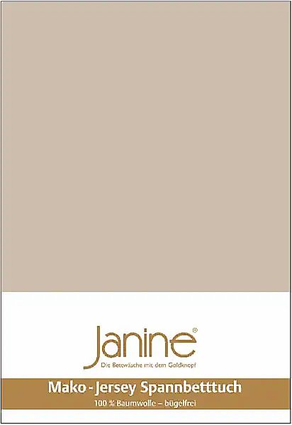 Janine Janine Spannbetttuch Mako-Feinjersey 5007 naturell (19) Größe:  150x günstig online kaufen