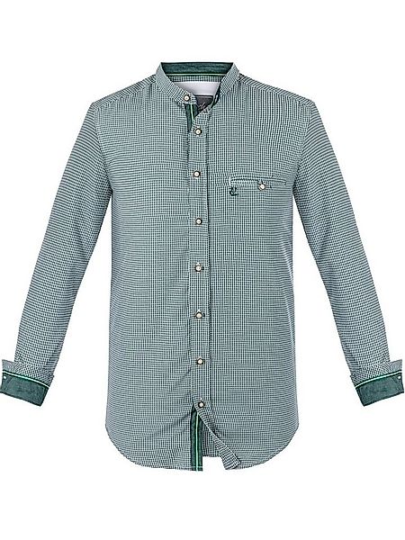 FUCHS Trachtenhemd Hemd Georg grün mit Stehkragen günstig online kaufen