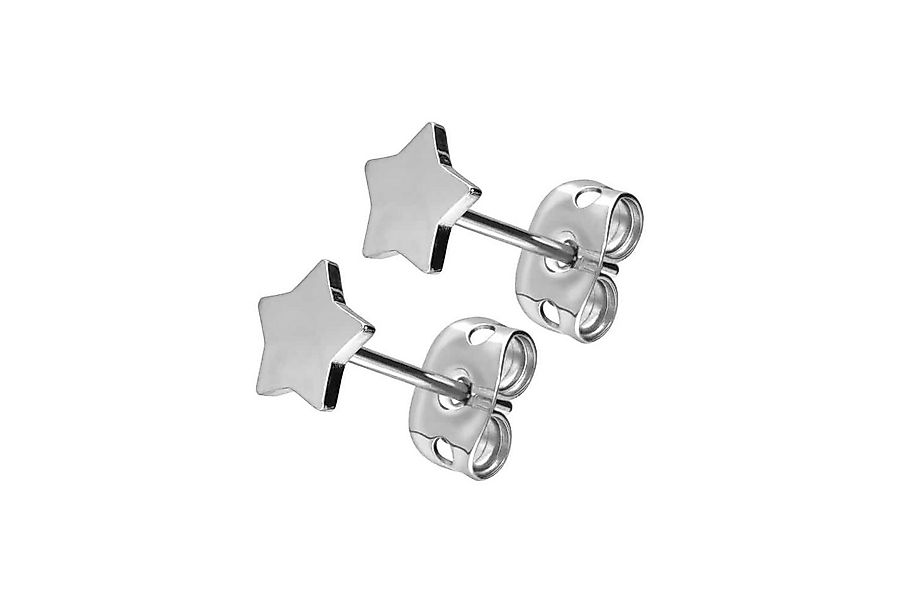 PIERCINGLINE Paar Ohrstecker Titan Ohrstecker STERN (Ohrstecker, 1-tlg) günstig online kaufen