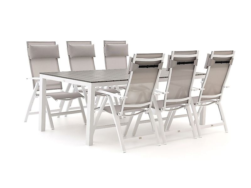 Bellagio Avenza/Fidenza 220 cm Gartenmöbel-Set 7-teilig verstellbar günstig online kaufen