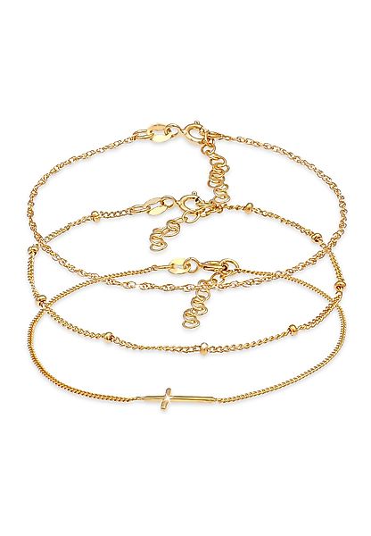 Elli Armband Set Gedreht Kugel Kreuz günstig online kaufen