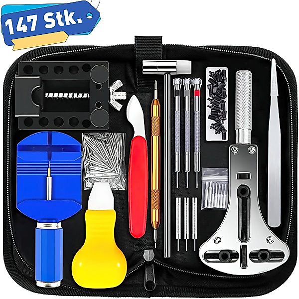ZEUOPQ Demontagewerkzeug Uhrenwerkzeug Set 147 Stück günstig online kaufen