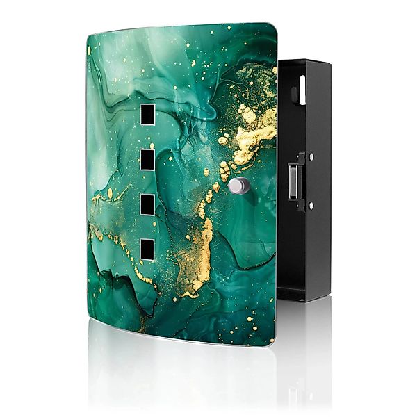 Banjado Design Schlüsselkasten Aus Edelstahl Für 10 Schlüssel 24x21,5x7cm M günstig online kaufen