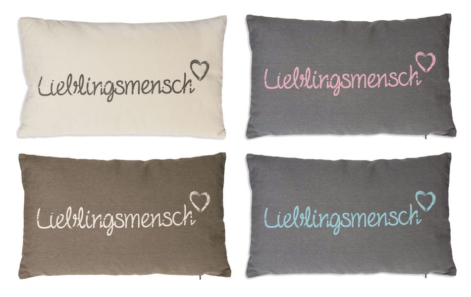 Haus und Deko Kuscheltier Lieblingsmensch Kissen günstig online kaufen
