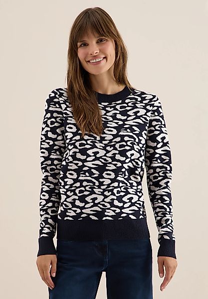 Cecil Strickpullover mit Leomuster günstig online kaufen