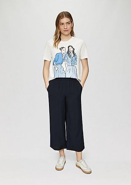 s.Oliver Culotte - Strukturierte Culotte in Relaxed Fit günstig online kaufen