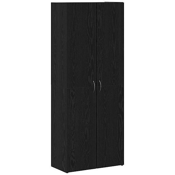 vidaXL Aktenschrank Aktenvernichter Set mit 2 Schwarze Eiche Holzwerkstoff günstig online kaufen