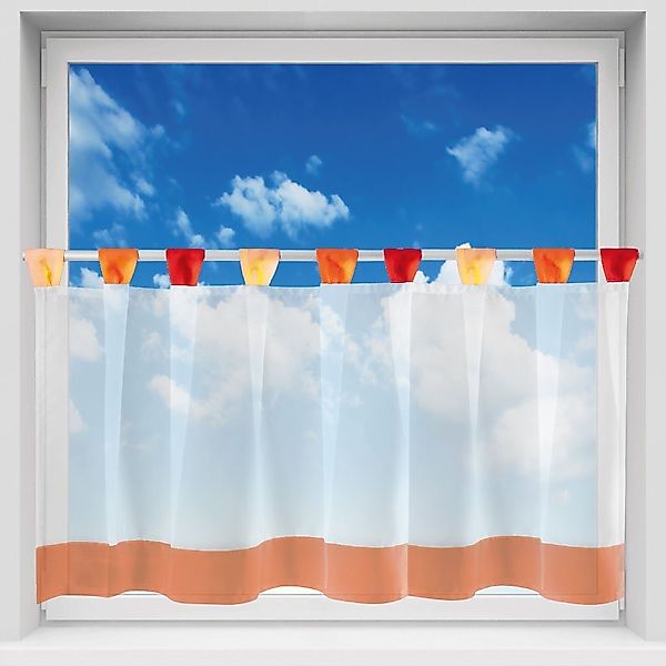 Arsvita Vorhang, Schlaufen, transparent, Voile, Bistrogardine mit Schlaufen günstig online kaufen