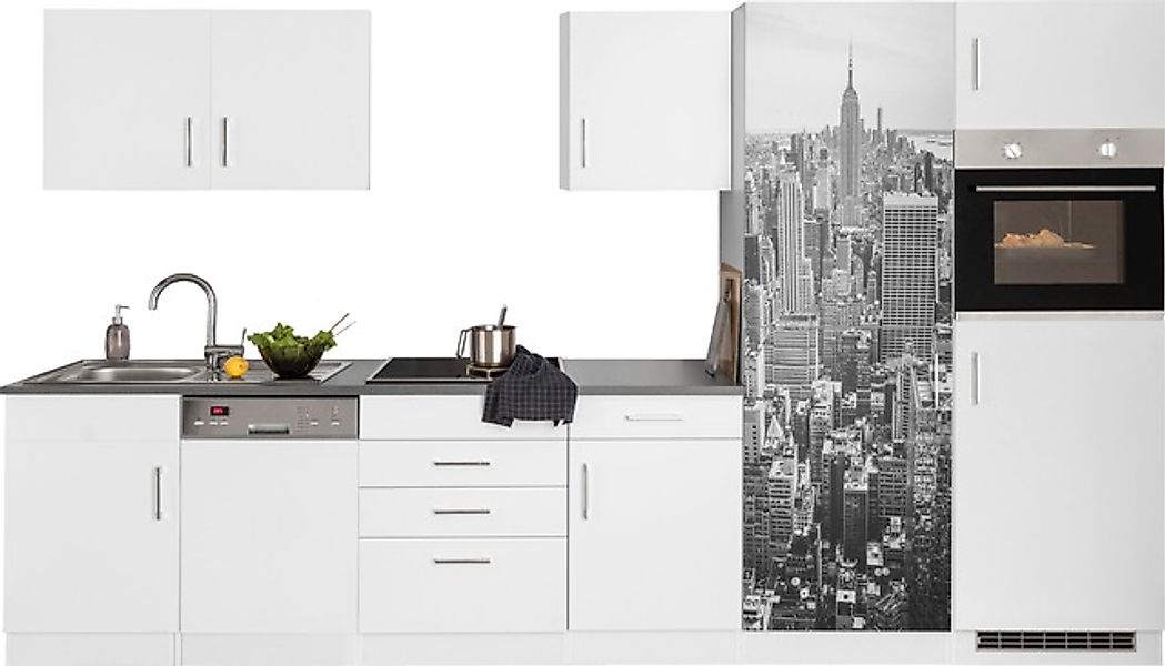 KOCHSTATION Küchenzeile »KS-Paris – Küchen mit einzigartigen Fotomotiven au günstig online kaufen