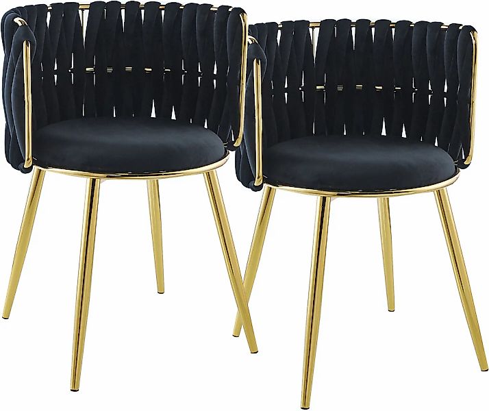 Kayoom Polsterstuhl "Stuhl Melly 125 2er-Set,tolles Design der Rückenlehne, günstig online kaufen