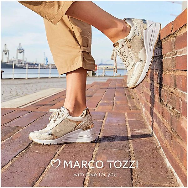 Marco Tozzi Keilsneaker Damen beige günstig online kaufen