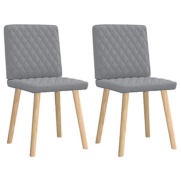 vidaXL Esszimmerstühle 2 Stk Hellgrau Stoff 4101121 günstig online kaufen