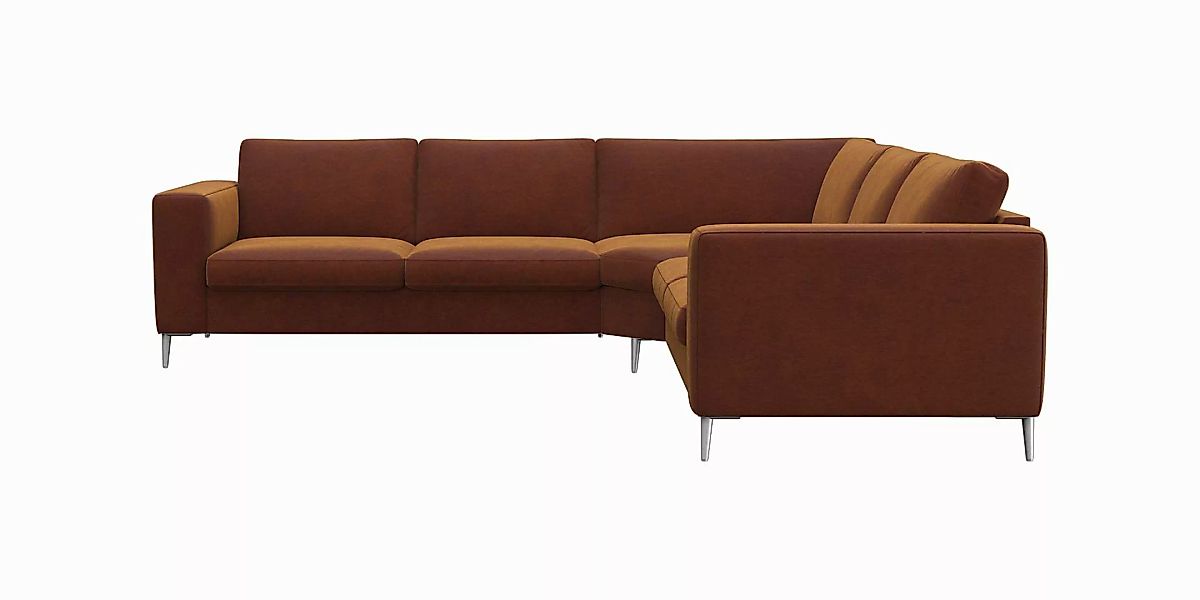 FLEXLUX Ecksofa "Fiore, gleichschenklig, super Sitzkomfort durch Kaltschaum günstig online kaufen