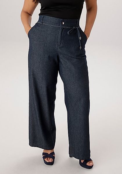 Aniston PLUS Weite Jeans mit elastischen Bund - NEUE KOLLEKTION günstig online kaufen