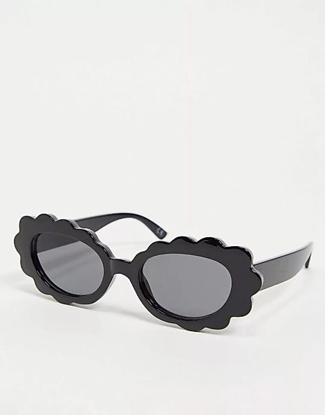 ASOS DESIGN – Sonnenbrille im Stil der 90er mit Gestell aus recyceltem Mate günstig online kaufen
