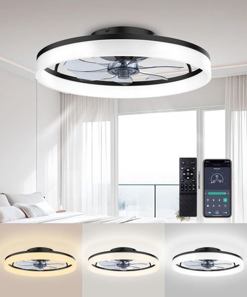 Athlix Deckenventilator Deckenleuchte LED Deckenventilator mit günstig online kaufen