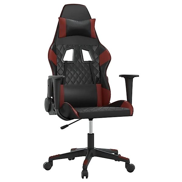 vidaXL Gaming-Stuhl Schwarz und Weinrot Kunstleder 3143760 günstig online kaufen