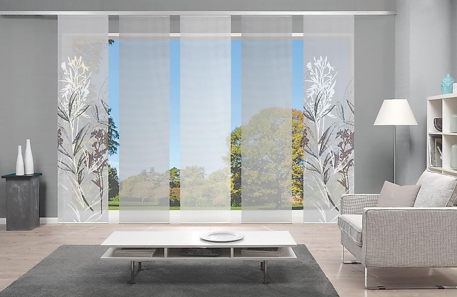 Vision S Schiebegardine "5ER SET SEMORA" Paneelwagen 5 Stk. tlg. HxB: 260x6 günstig online kaufen