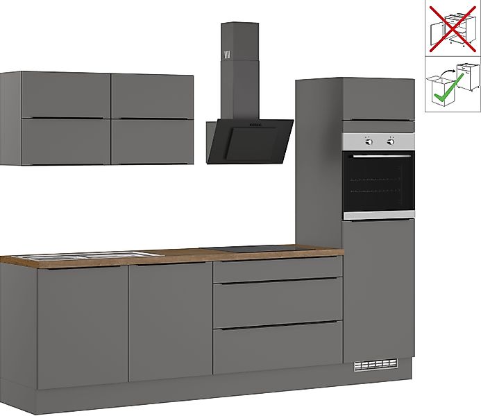 IMPULS KÜCHEN Küchenzeile ""Toledo", Ausrichtung wählbar, Schubkästen mit S günstig online kaufen