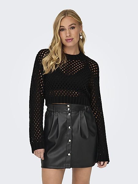 ONLY Shirttop Rundhals Langarm tiefe Schultern günstig online kaufen