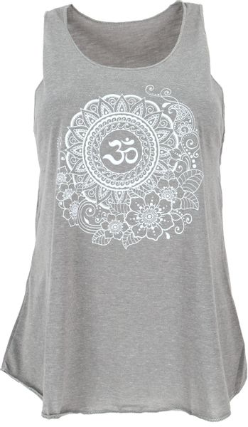 Guru-Shop T-Shirt Tanktop mit Ethnodruck, Om günstig online kaufen