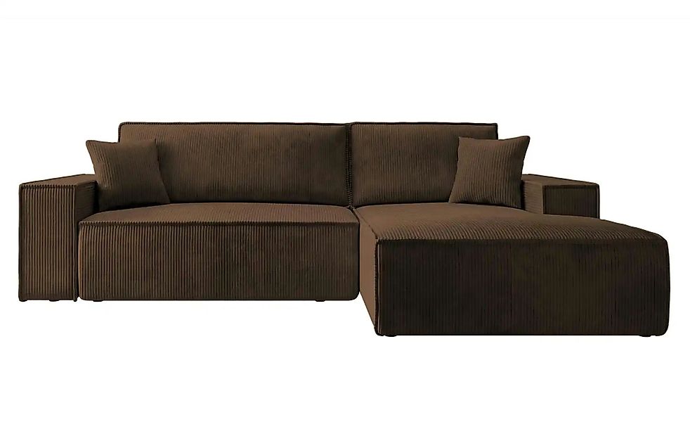Selsey Ecksofa mit Schlaffunktion Farese ¦ braun ¦ Maße (cm): B: 267 H: 85 günstig online kaufen