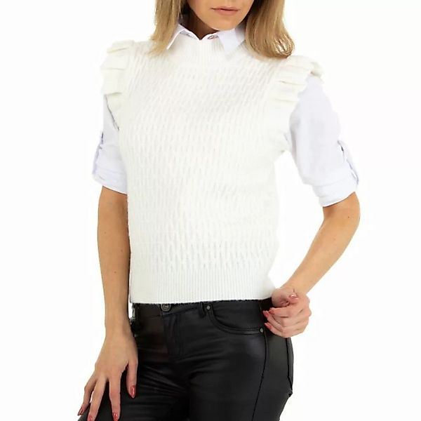 Ital-Design Steppjacke Damen Freizeit Stretch Übergangsjack in Weiß günstig online kaufen