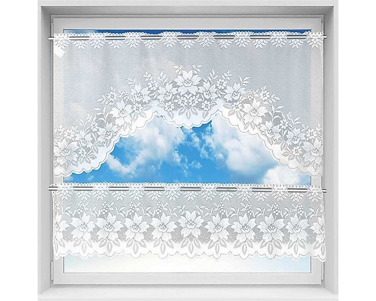 Arsvita Vorhang Mona (1 St), Stangendurchzug, halbtransparent, 2 teiliges B günstig online kaufen