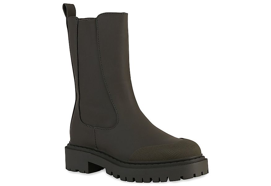 VAN HILL 837918 Plateaustiefel Damen Plateaustiefel Stiefel Blockabsatz Pro günstig online kaufen