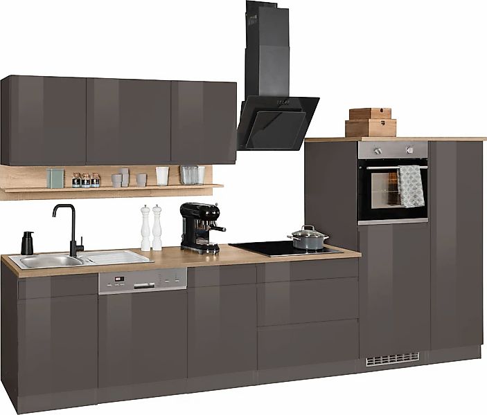 HELD MÖBEL Küchenzeile "Virginia", Breite 350 cm, ohne E-Geräte günstig online kaufen