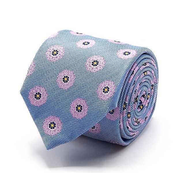 BGENTS Krawatte Seiden-Jacquard Krawatte mit Blüten-Muster günstig online kaufen