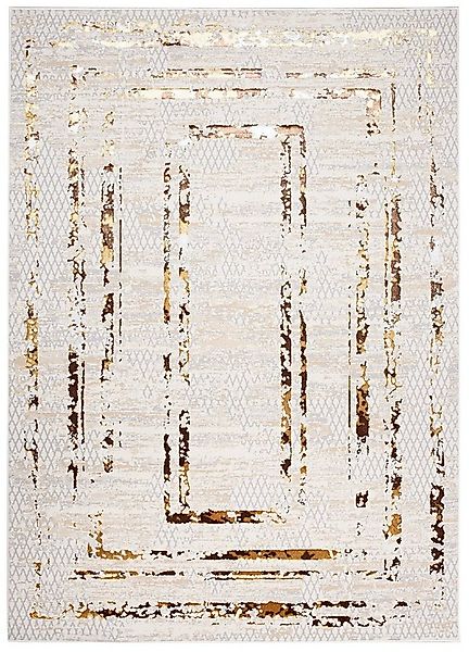 Tapiso Designteppich GOLDEN, rechteckig, Höhe: 16 mm, Wohnzimmer, Schlafzim günstig online kaufen