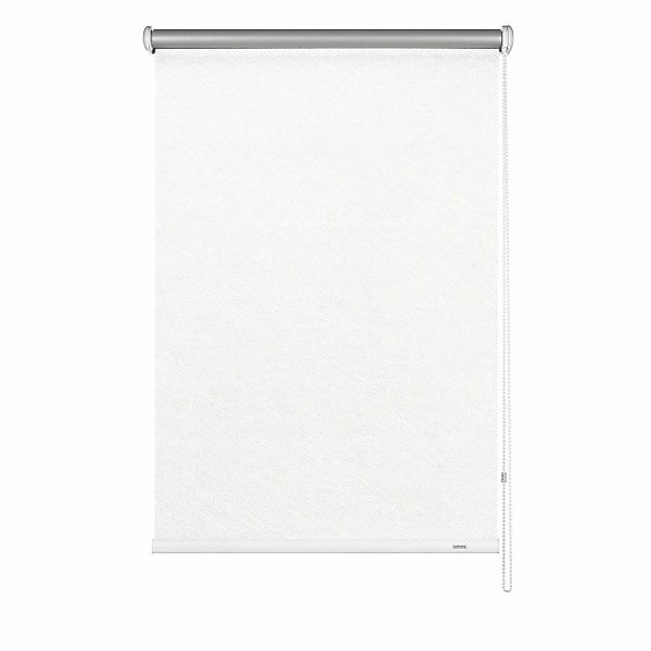 Gardinia Verdunkelungsrollo Thermo Streifen 122 cm x 180 cm Weiß günstig online kaufen