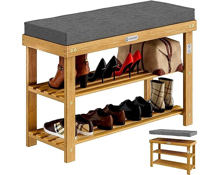 Casaria Schuhbank, CASARIA® Schuhbank mit Sitzfläche 70x33x48cm günstig online kaufen