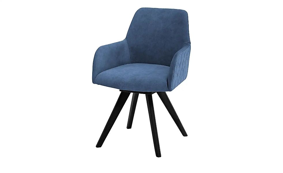 Dine + Mine Esszimmerstuhl  Bristol 2 ¦ blau ¦ Maße (cm): B: 61 H: 88 T: 66 günstig online kaufen