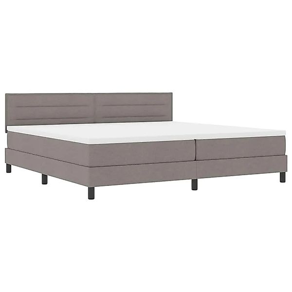 vidaXL Boxspringbett mit Matratze mit LED Taupe 200 x 200 cm Stoff 3342160 günstig online kaufen
