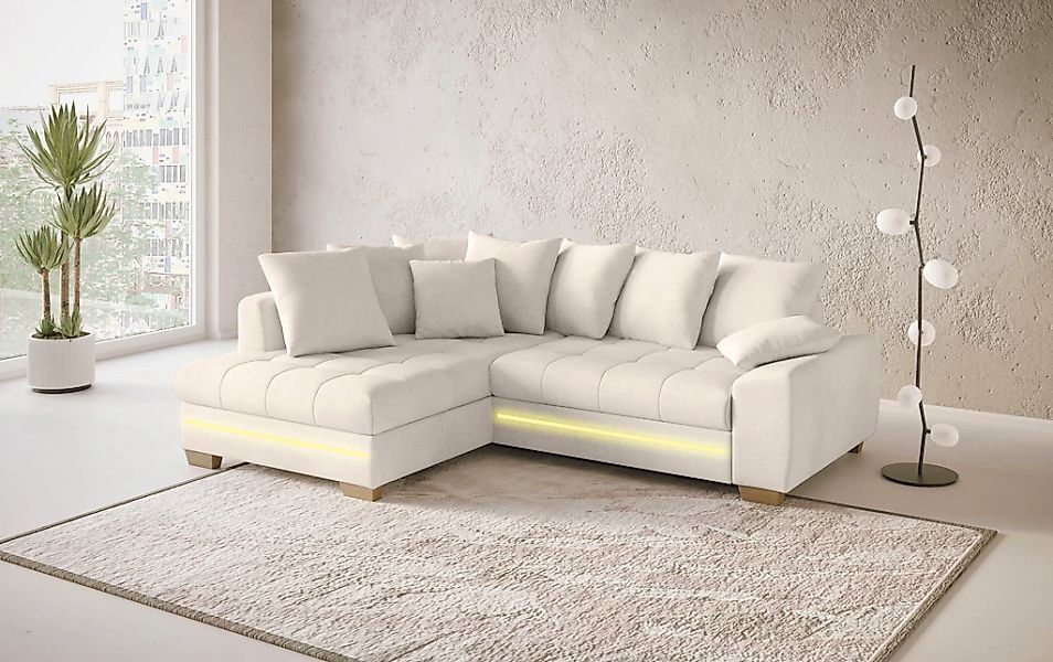 Mr. Couch Ecksofa »Nikita II, L-Form« mit RGB-LED Beleuchtung, wahlweise mi günstig online kaufen